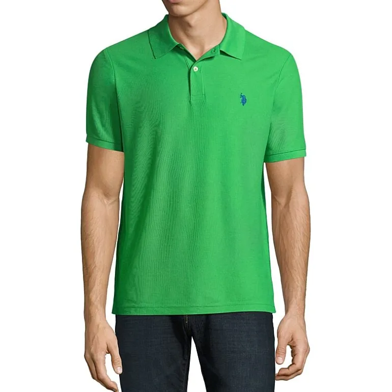 U.S. Polo Assn. Ultimate Pique Stretch Mens Classic Fit Short Sleeve Polo Shirt