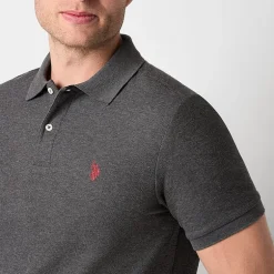 U.S. Polo Assn. Ultimate Pique Stretch Mens Classic Fit Short Sleeve Polo Shirt