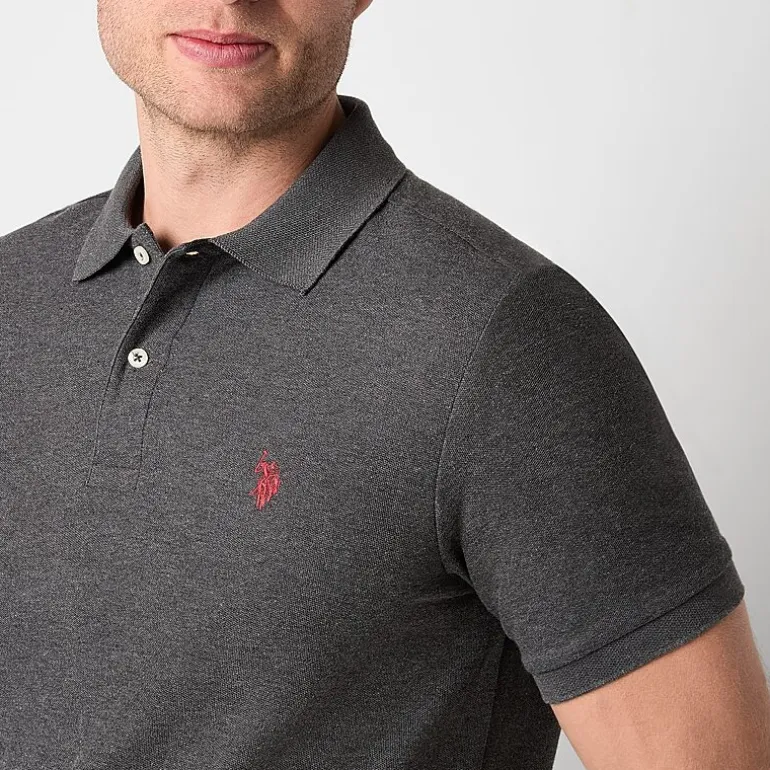 U.S. Polo Assn. Ultimate Pique Stretch Mens Classic Fit Short Sleeve Polo Shirt