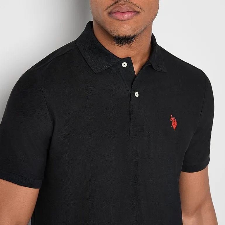 U.S. Polo Assn. Ultimate Pique Stretch Mens Classic Fit Short Sleeve Polo Shirt