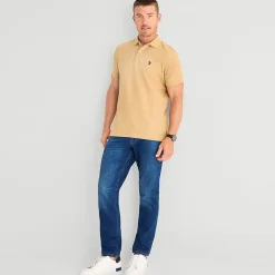 U.S. Polo Assn. Ultimate Pique Stretch Mens Classic Fit Short Sleeve Polo Shirt