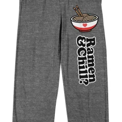 Valentines Ramen Mens Fleece 1 Pair Pajama Pants