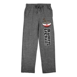 Valentines Ramen Mens Fleece 1 Pair Pajama Pants