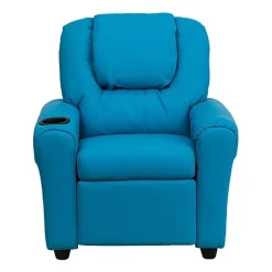 Vana Plush Recliner with Cup Holder for Kids