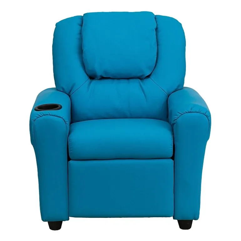 Vana Plush Recliner with Cup Holder for Kids