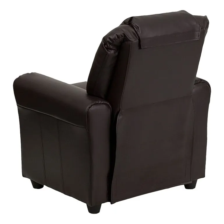 Vana Plush Recliner with Cup Holder for Kids