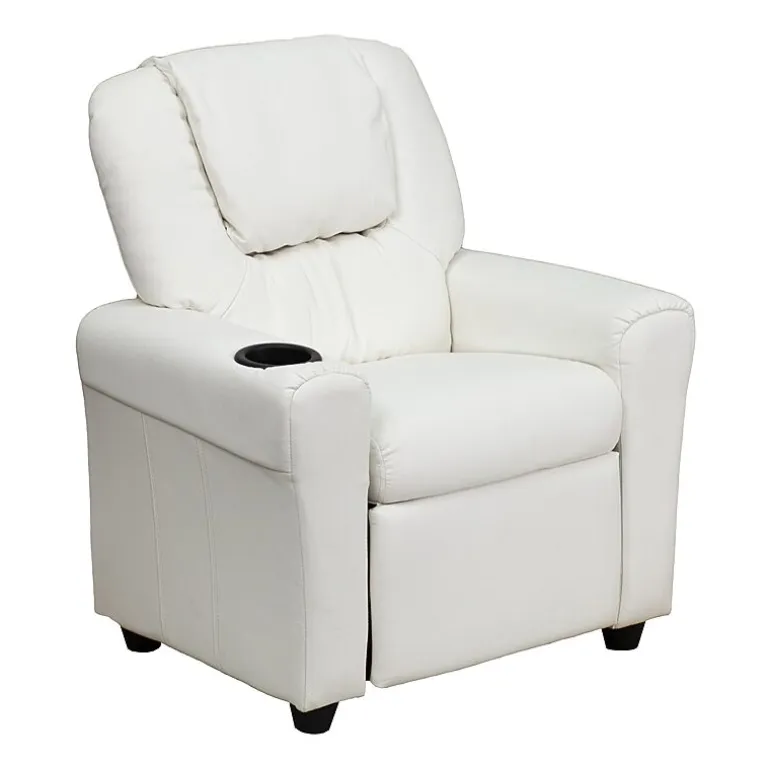 Vana Plush Recliner with Cup Holder for Kids