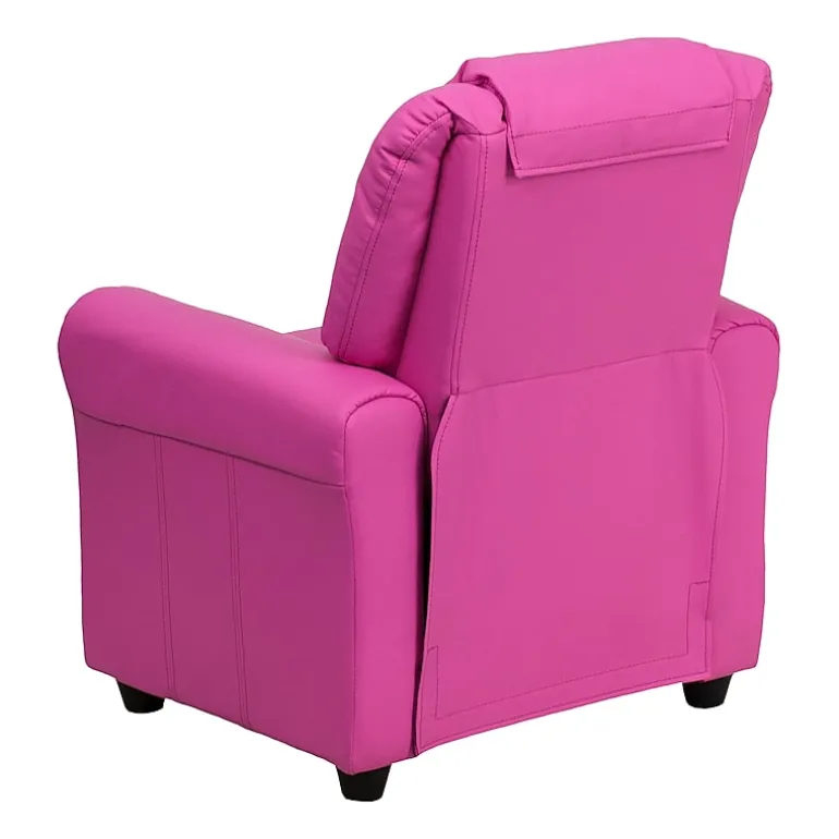 Vana Plush Recliner with Cup Holder for Kids