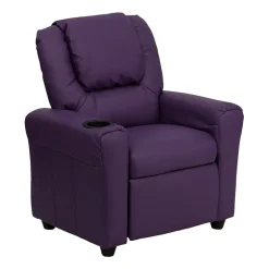 Vana Plush Recliner with Cup Holder for Kids
