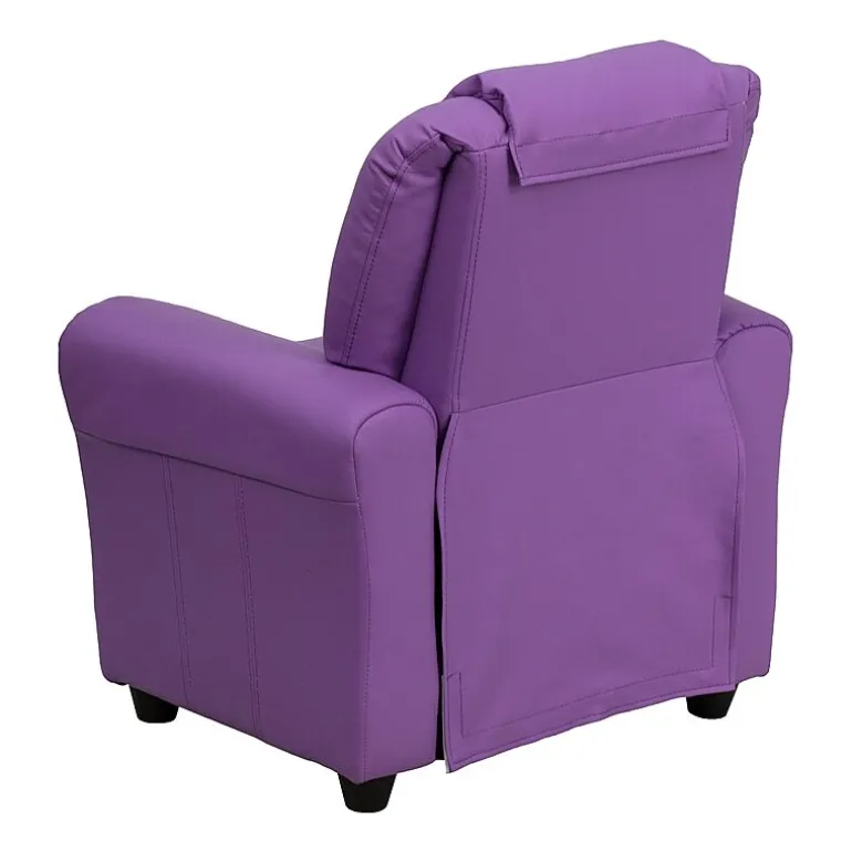Vana Plush Recliner with Cup Holder for Kids