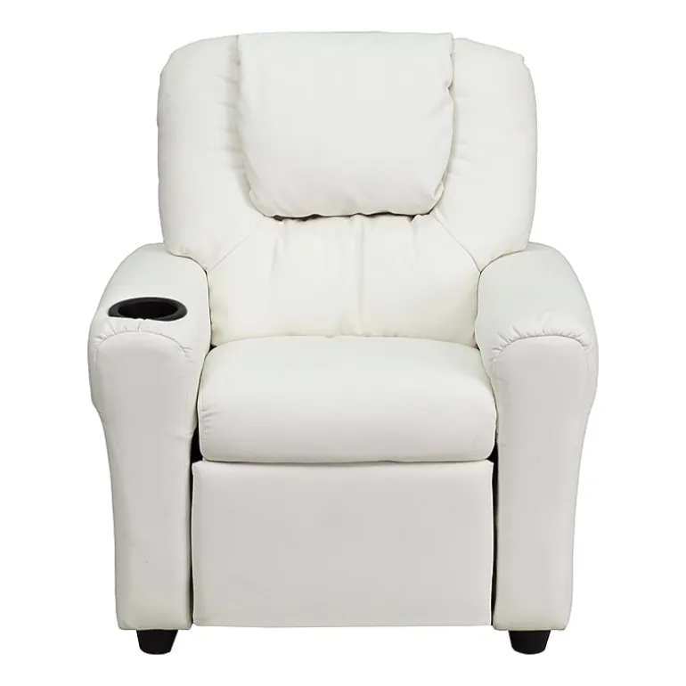 Vana Plush Recliner with Cup Holder for Kids