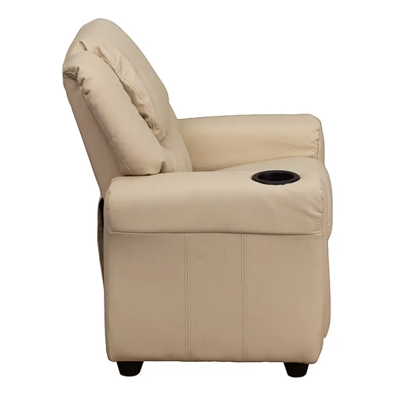 Vana Plush Recliner with Cup Holder for Kids