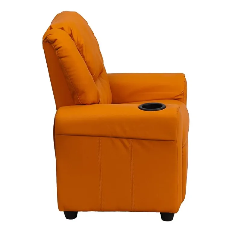 Vana Plush Recliner with Cup Holder for Kids
