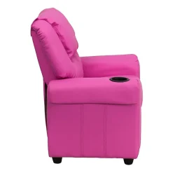 Vana Plush Recliner with Cup Holder for Kids