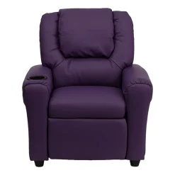 Vana Plush Recliner with Cup Holder for Kids