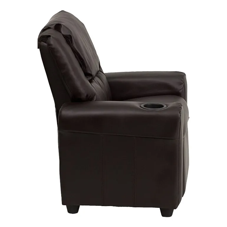 Vana Plush Recliner with Cup Holder for Kids