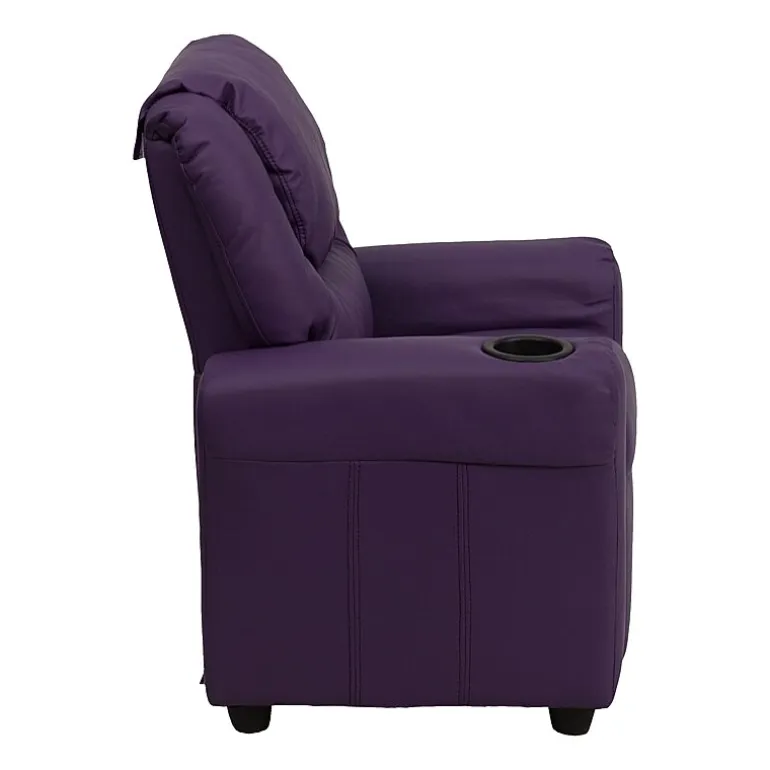 Vana Plush Recliner with Cup Holder for Kids