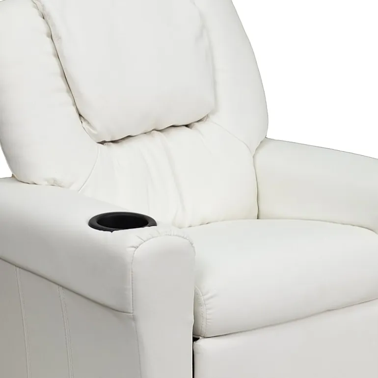 Vana Plush Recliner with Cup Holder for Kids