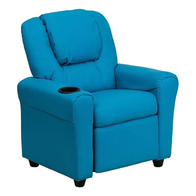 Vana Plush Recliner with Cup Holder for Kids