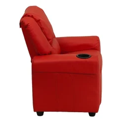 Vana Plush Recliner with Cup Holder for Kids