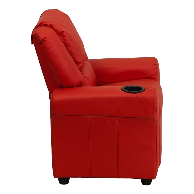 Vana Plush Recliner with Cup Holder for Kids