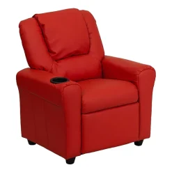 Vana Plush Recliner with Cup Holder for Kids