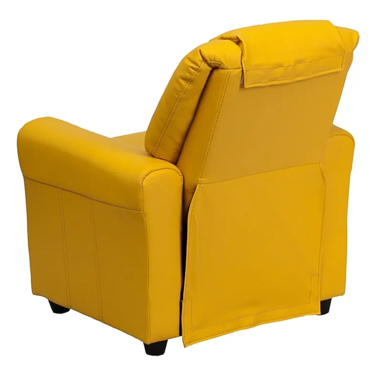 Vana Plush Recliner with Cup Holder for Kids