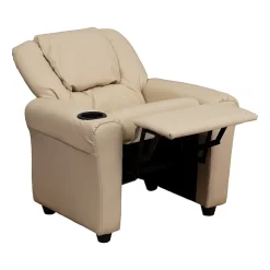 Vana Plush Recliner with Cup Holder for Kids