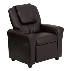 Vana Plush Recliner with Cup Holder for Kids
