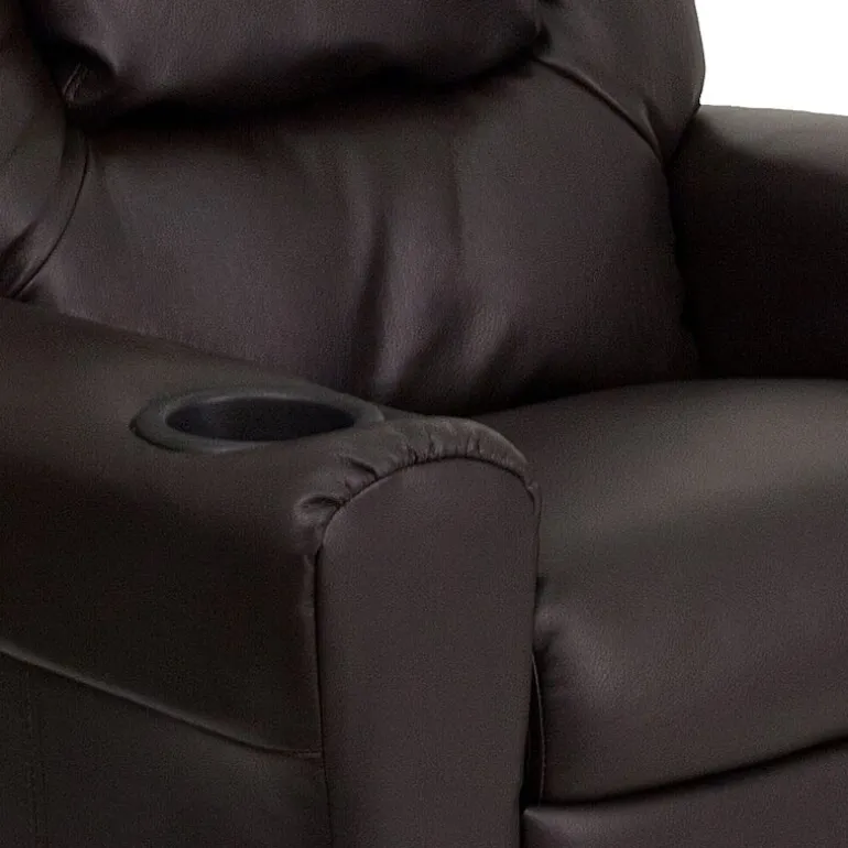 Vana Plush Recliner with Cup Holder for Kids