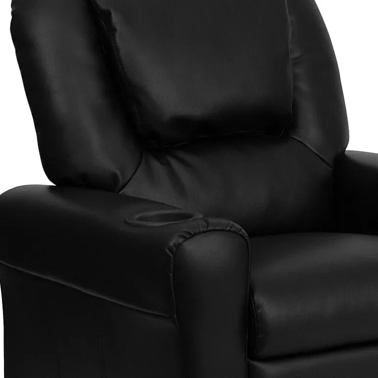 Vana Plush Recliner with Cup Holder for Kids