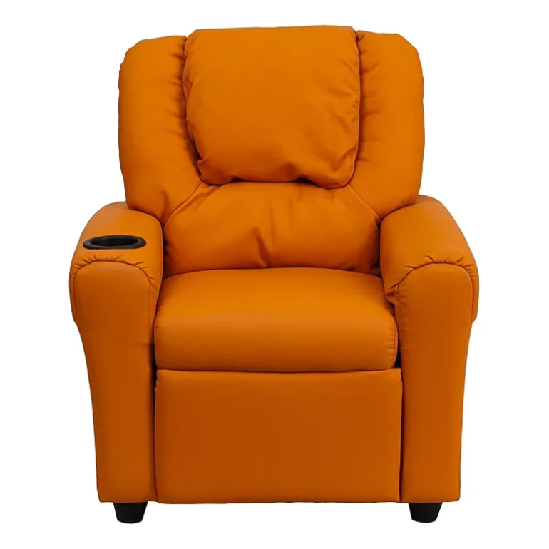 Vana Plush Recliner with Cup Holder for Kids