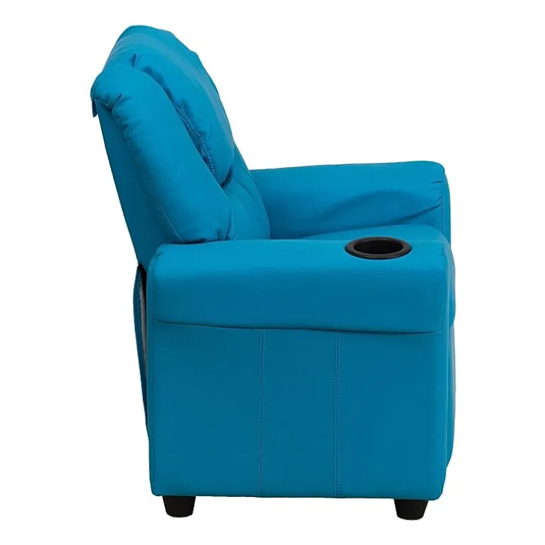 Vana Plush Recliner with Cup Holder for Kids