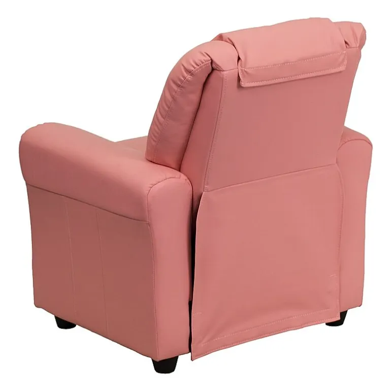 Vana Plush Recliner with Cup Holder for Kids
