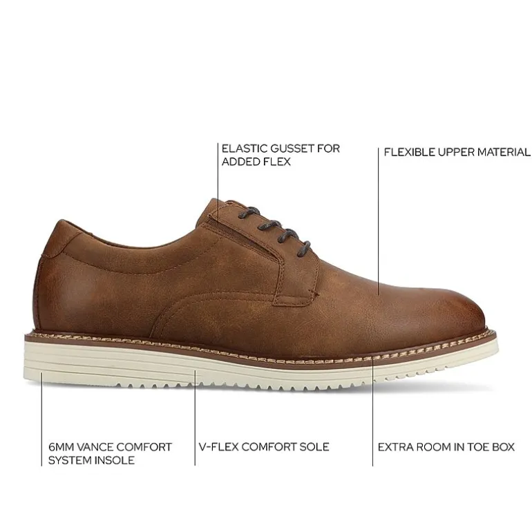 Vance Co Killian Mens Almond Closed Toe Loafers