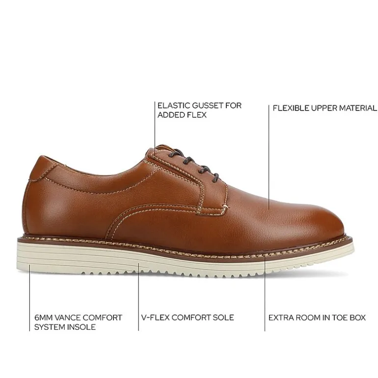 Vance Co Killian Mens Almond Closed Toe Loafers