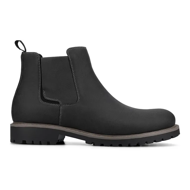 Vance Co Mens Block Heel Chelsea Boots