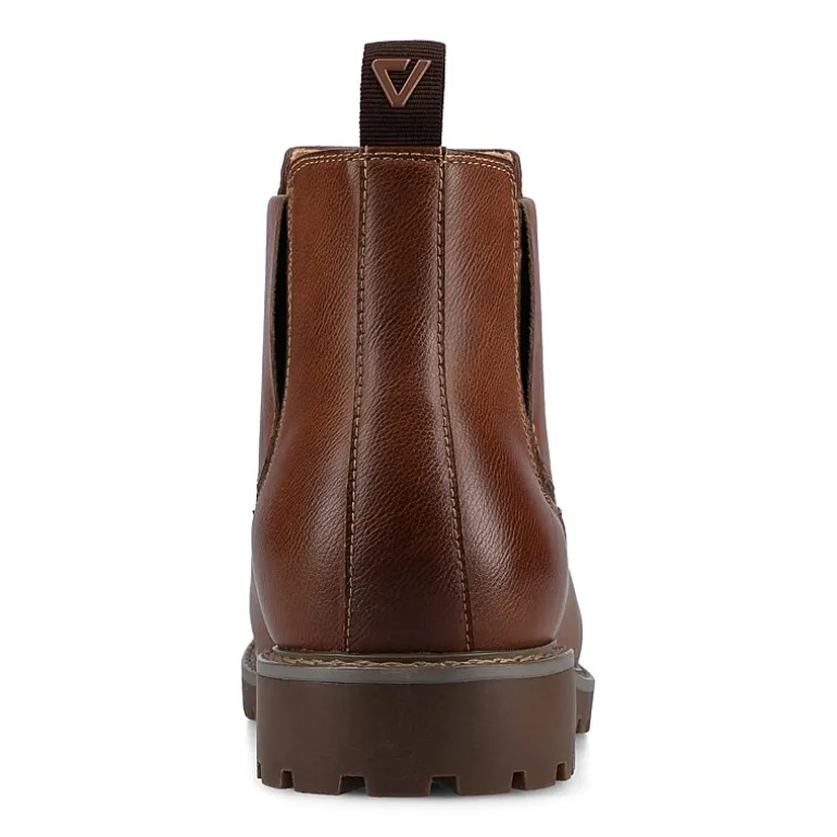 Vance Co Mens Block Heel Chelsea Boots