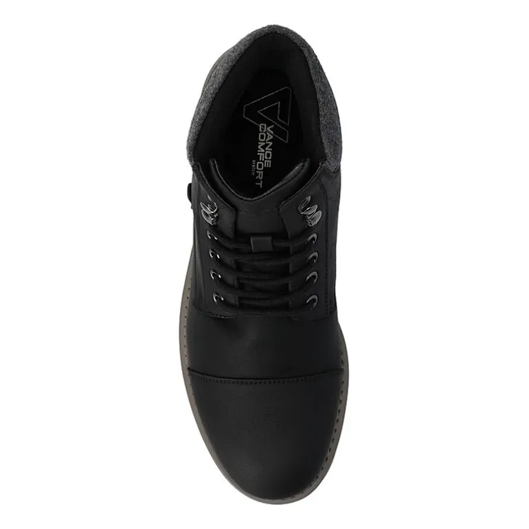 Vance Co Mens Block Heel Combat Boots