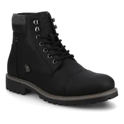 Vance Co Mens Block Heel Combat Boots