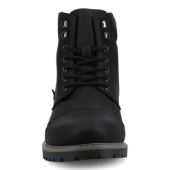 Vance Co Mens Block Heel Combat Boots