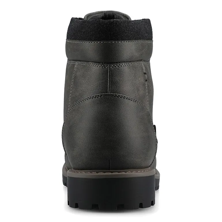 Vance Co Mens Block Heel Combat Boots