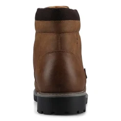 Vance Co Mens Block Heel Combat Boots