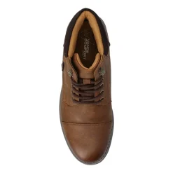 Vance Co Mens Block Heel Combat Boots
