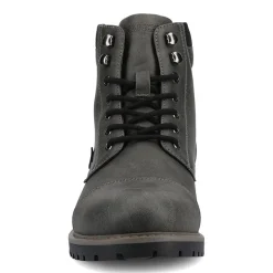 Vance Co Mens Block Heel Combat Boots