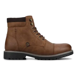 Vance Co Mens Block Heel Combat Boots