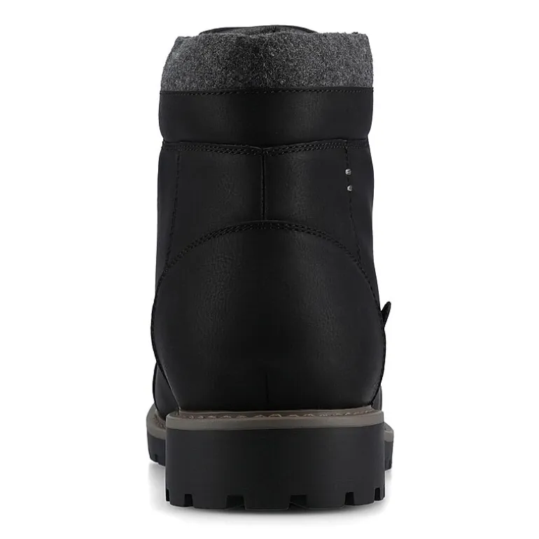 Vance Co Mens Block Heel Combat Boots