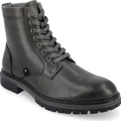 Vance Co Mens Denver Block Heel Lace-Up Boots