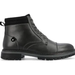 Vance Co Mens Fegan Flat Heel Lace-Up Boots