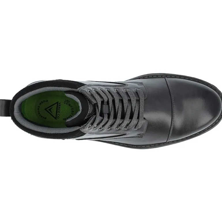Vance Co Mens Fegan Flat Heel Lace-Up Boots